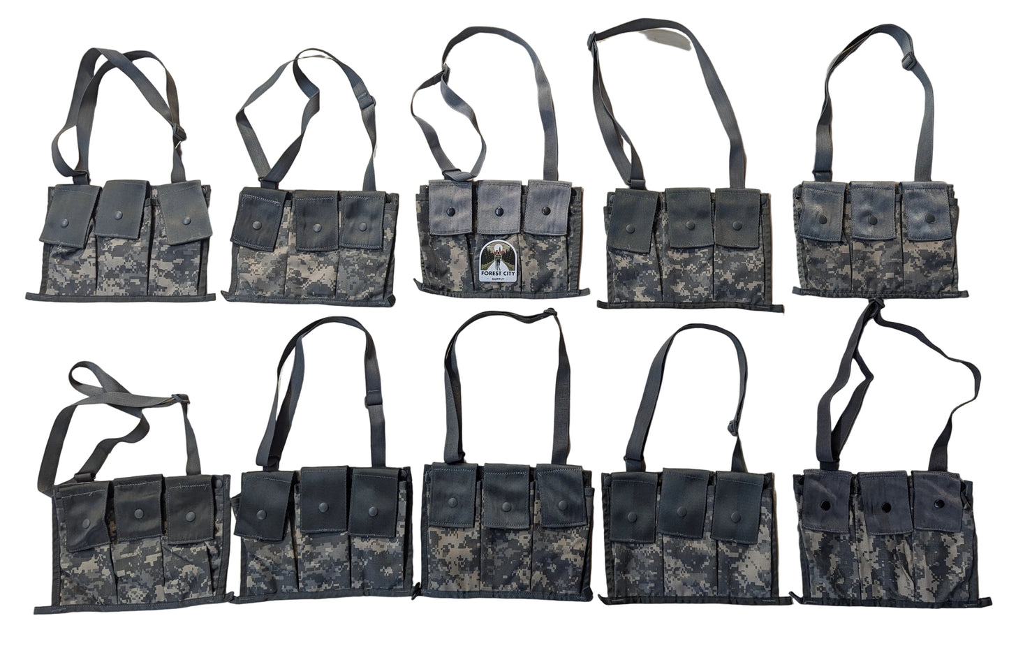 10 pack of bandoleers on a white background