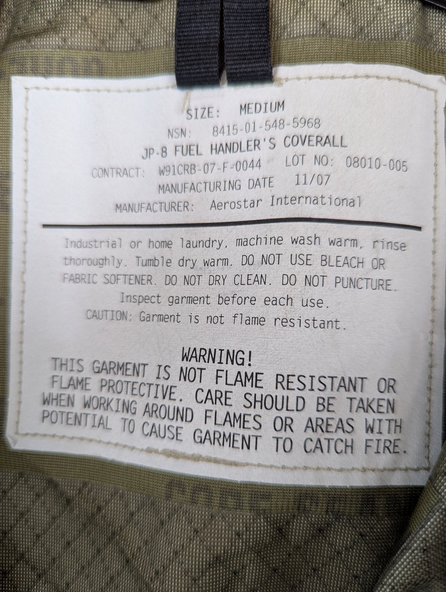 Coveralls - Fuel Handler - Desert Sand