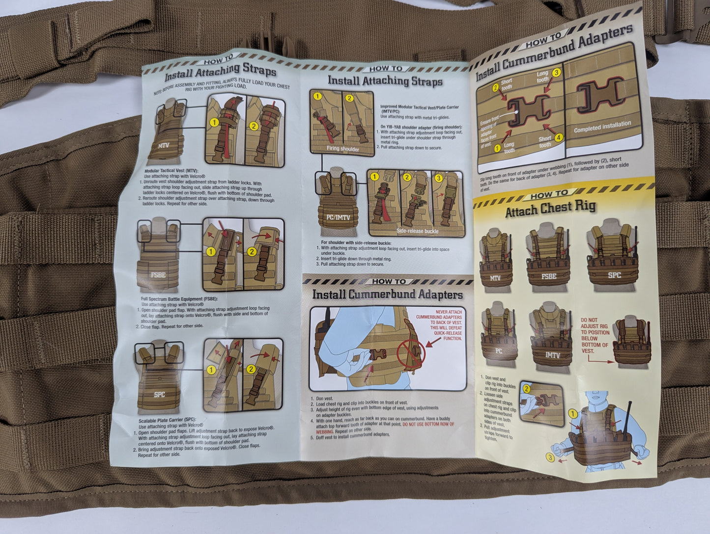 Chest Rig / Tactical Assault Panel - Coyote