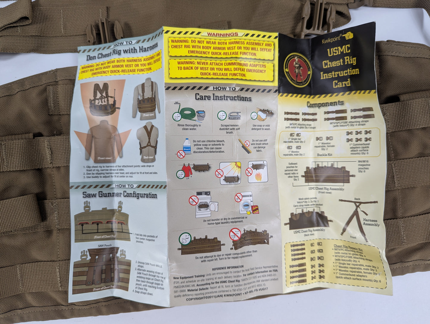 Chest Rig / Tactical Assault Panel - Coyote