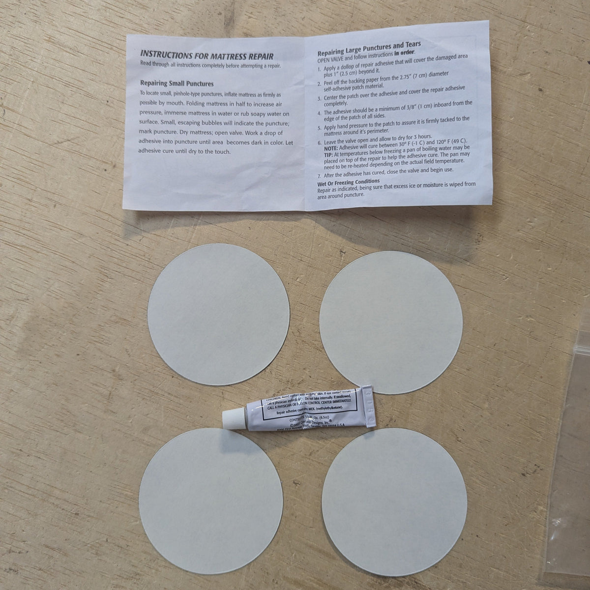 Thermarest Matress Repair Kit