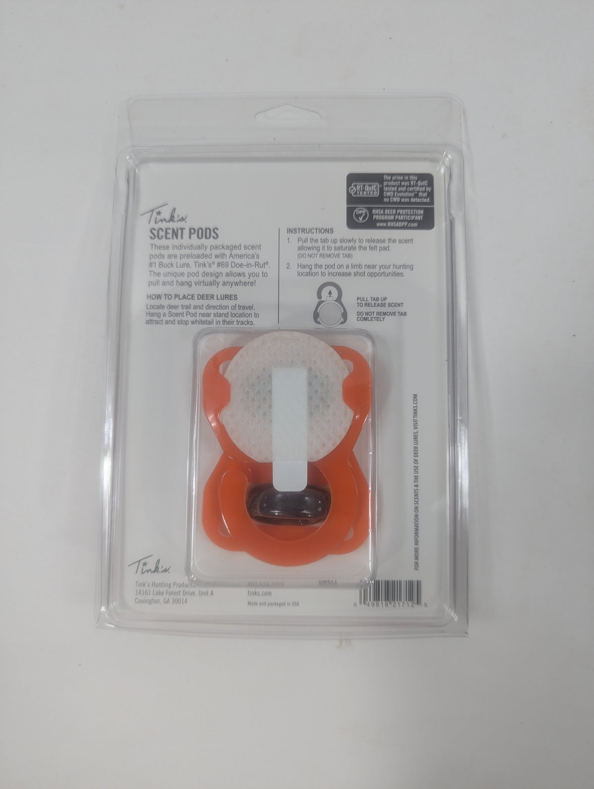 Tink's Natural #69 Doe-In-Rut Scent Pods - 3 Pack Buck Lure