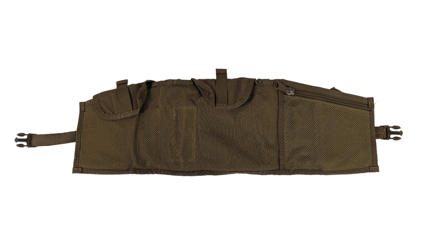Brown tactical vest on a white background