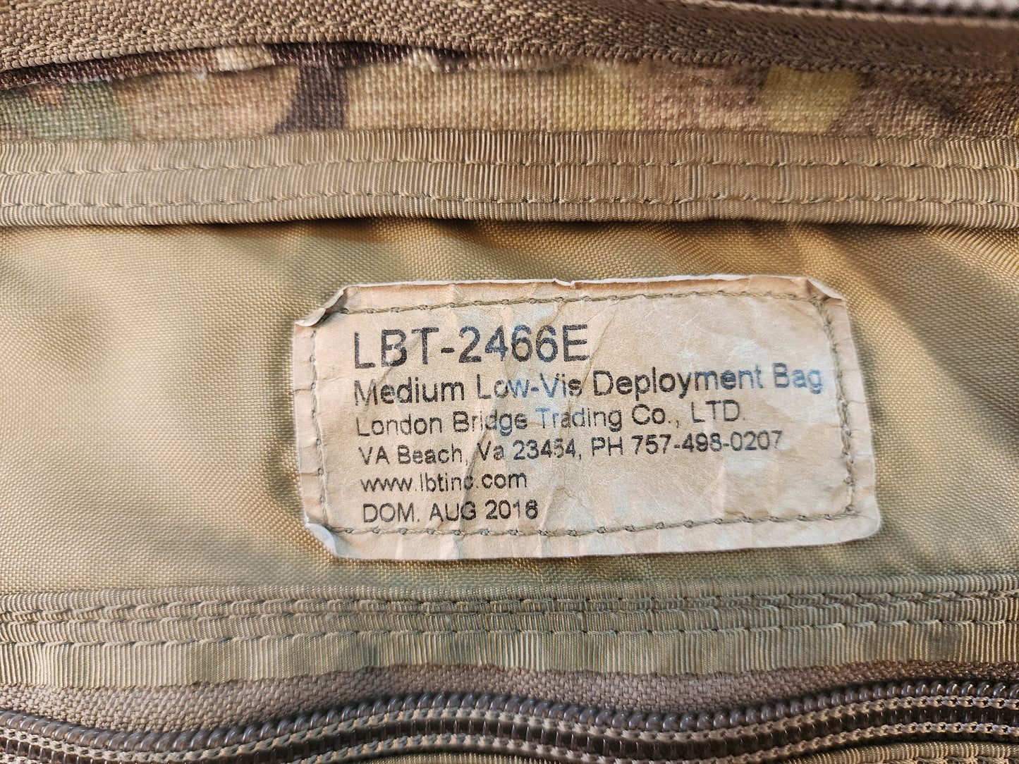 London Bridge Trading Medium Low-Vis Wheeled Deployment Bag OCP Multicam