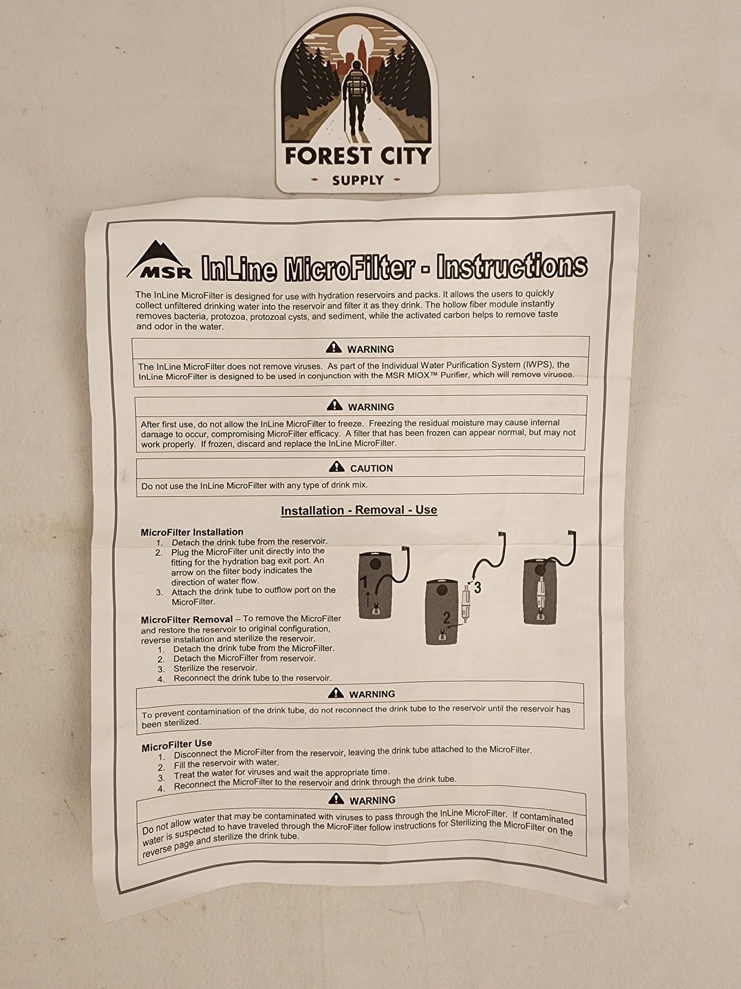 MSR Filter - Water Purification - Inline
