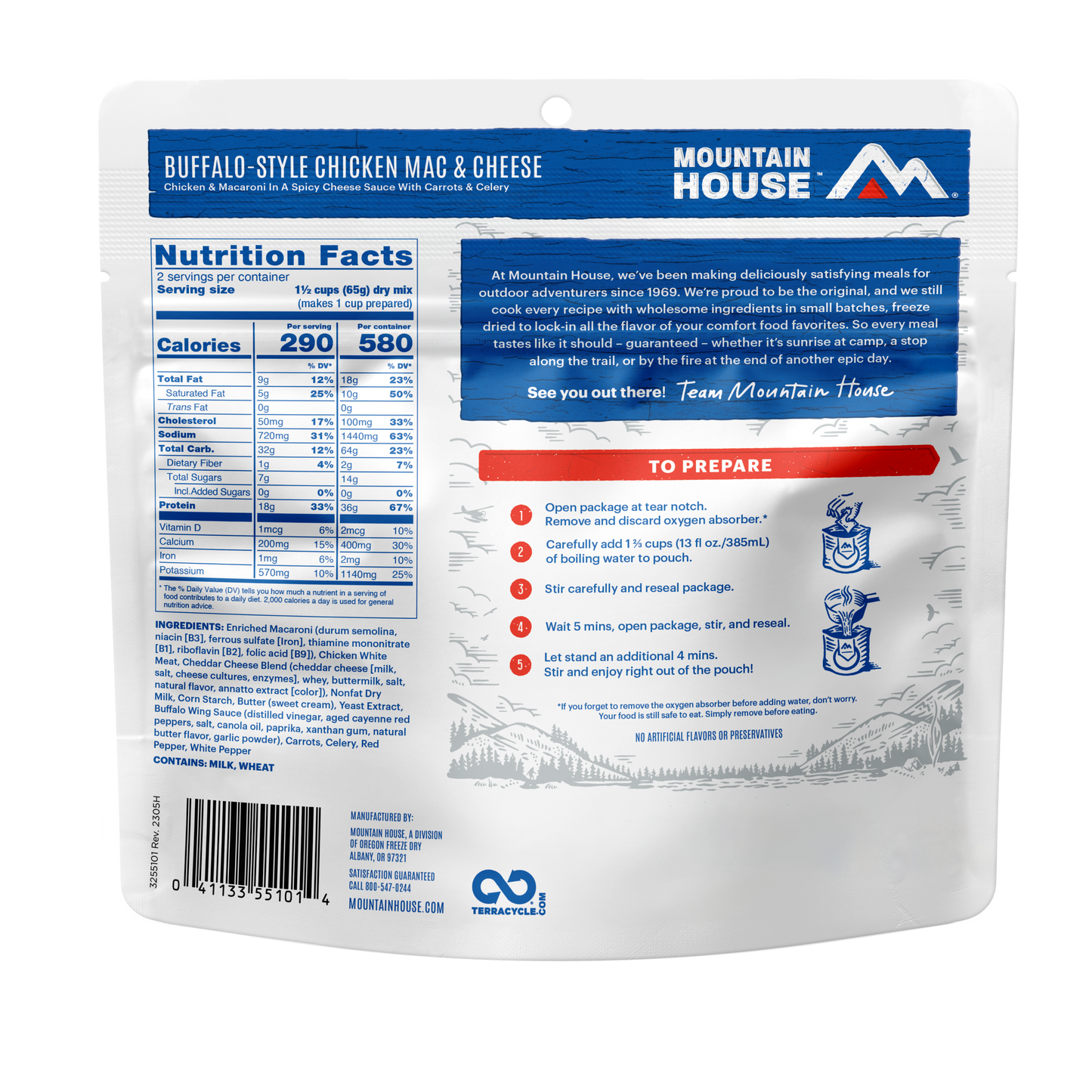Mountain House Adventure Meal Freeze Dried Food - Entrees