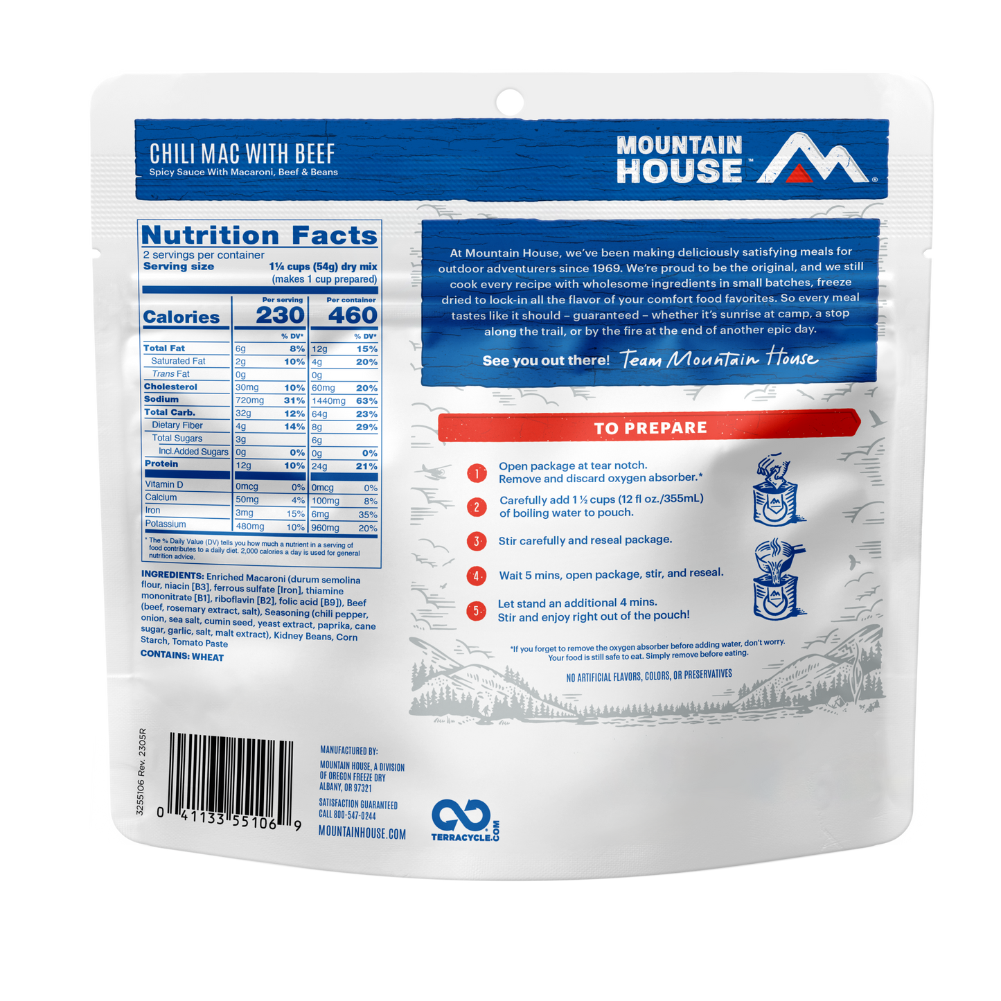 Mountain House Adventure Meal Freeze Dried Food - Entrees