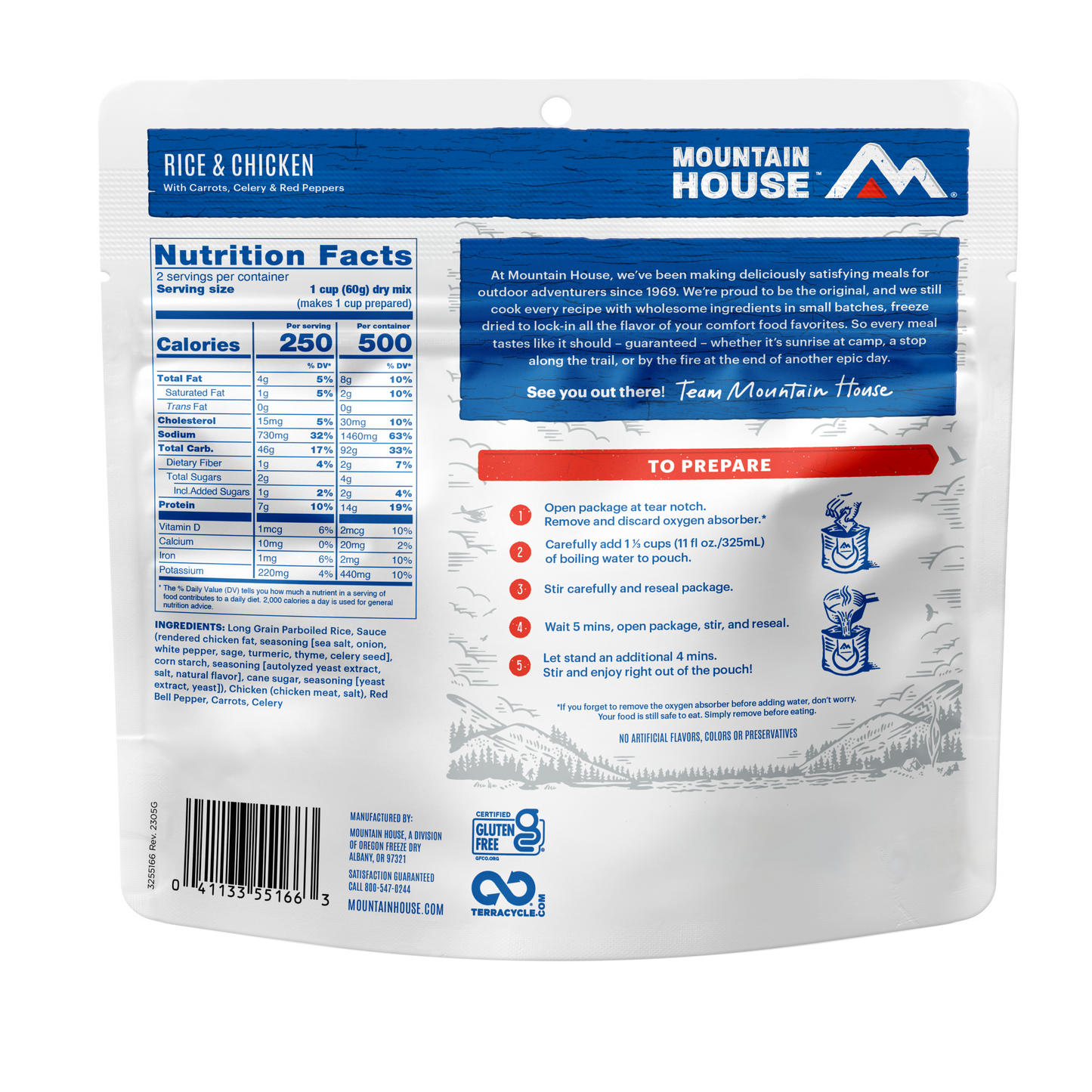 Mountain House Adventure Meal Freeze Dried Food - Entrees