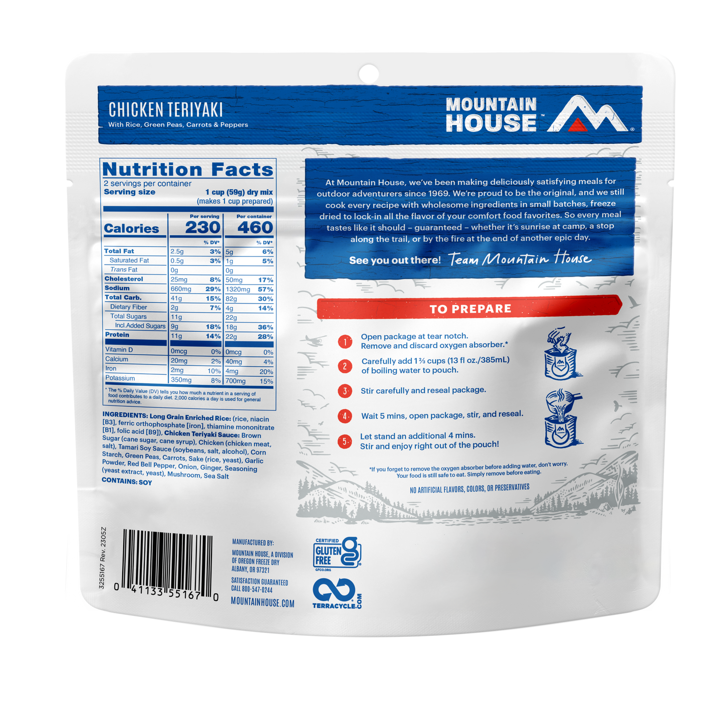 Mountain House Adventure Meal Freeze Dried Food - Entrees