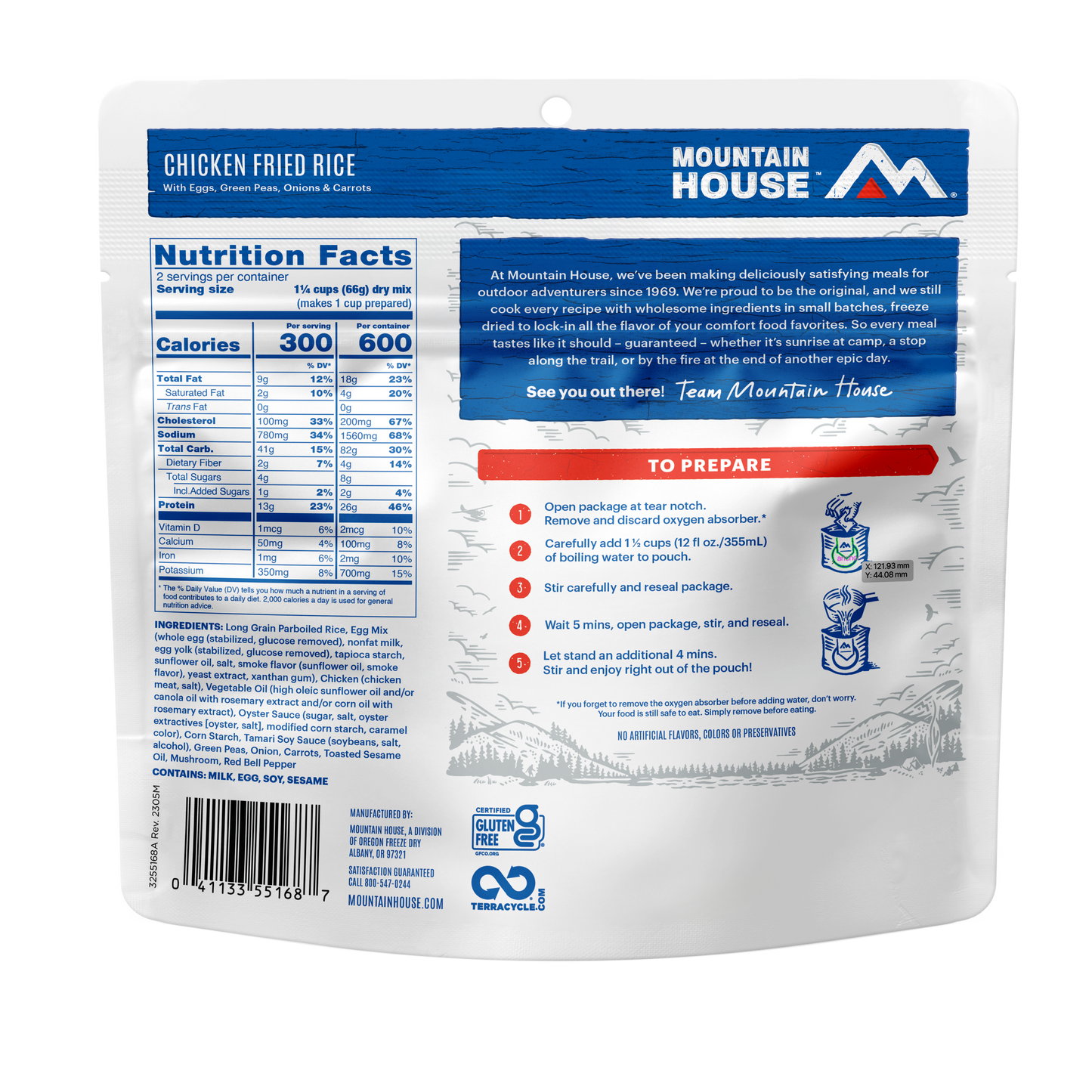 Mountain House Adventure Meal Freeze Dried Food - Entrees
