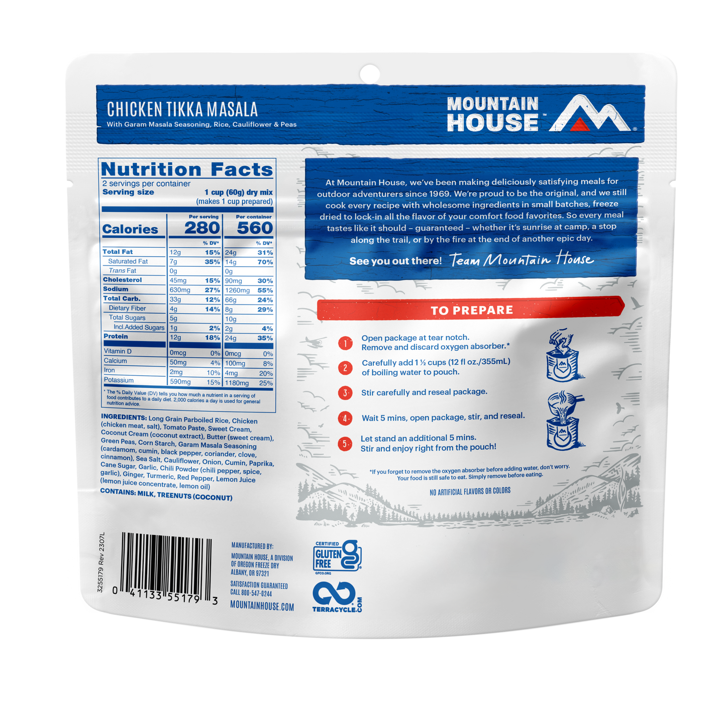 Mountain House Adventure Meal Freeze Dried Food - Entrees