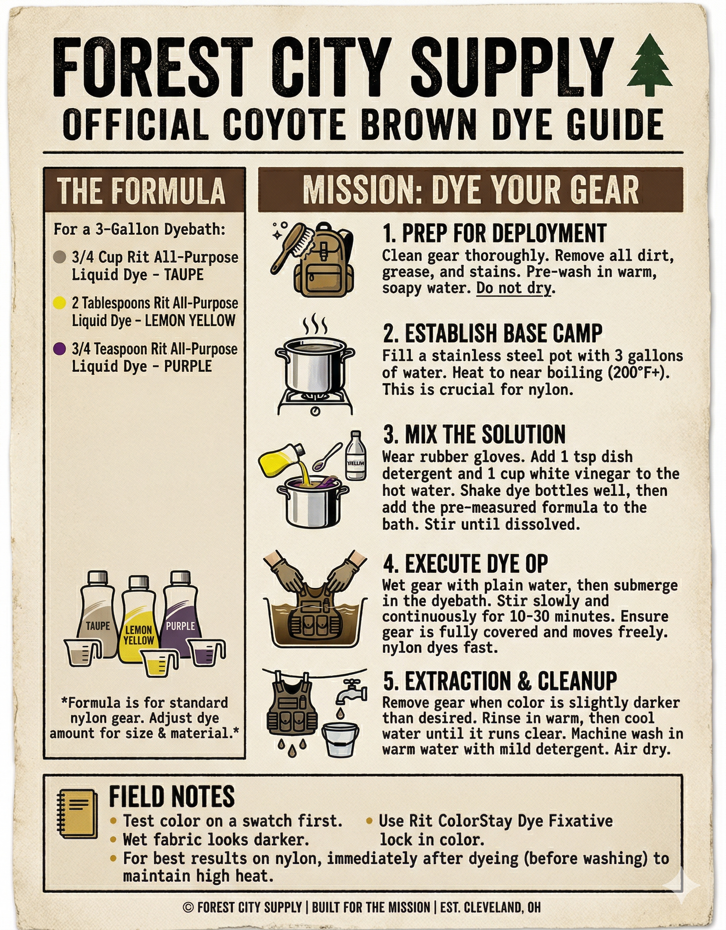 Rit Dye All-Purpose Liquid Dye Bundle - Coyote Brown