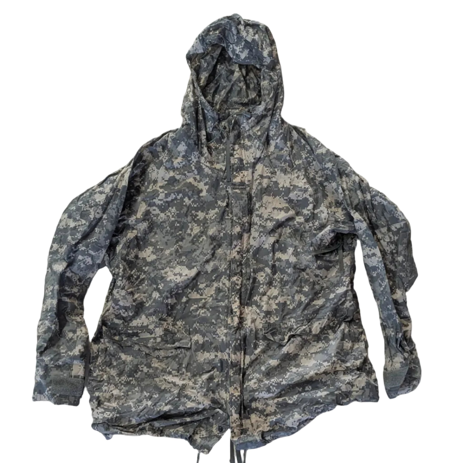 Camouflage jacket on a white background
