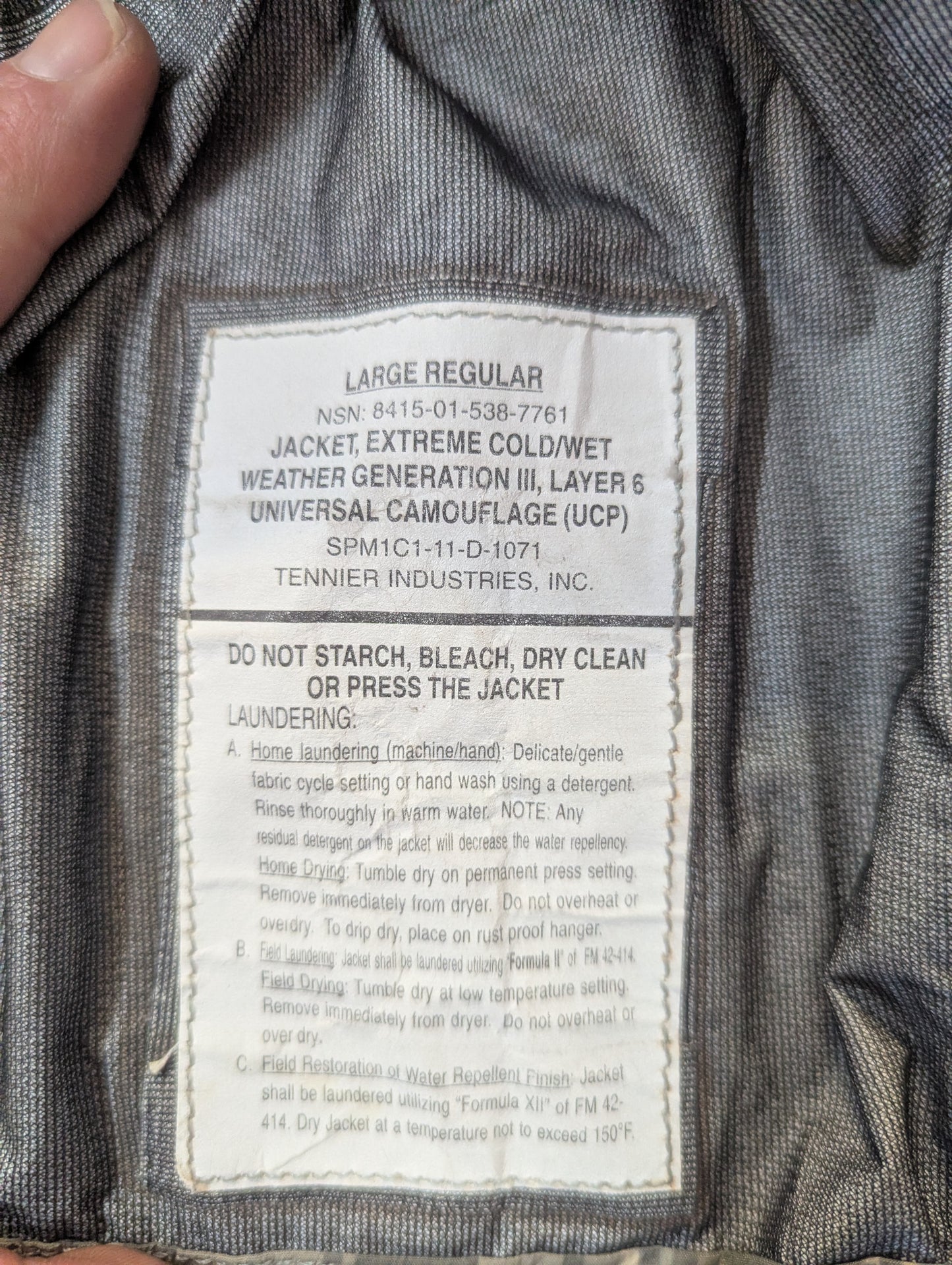 Extreme Cold/Wet Weather Jacket - UCP