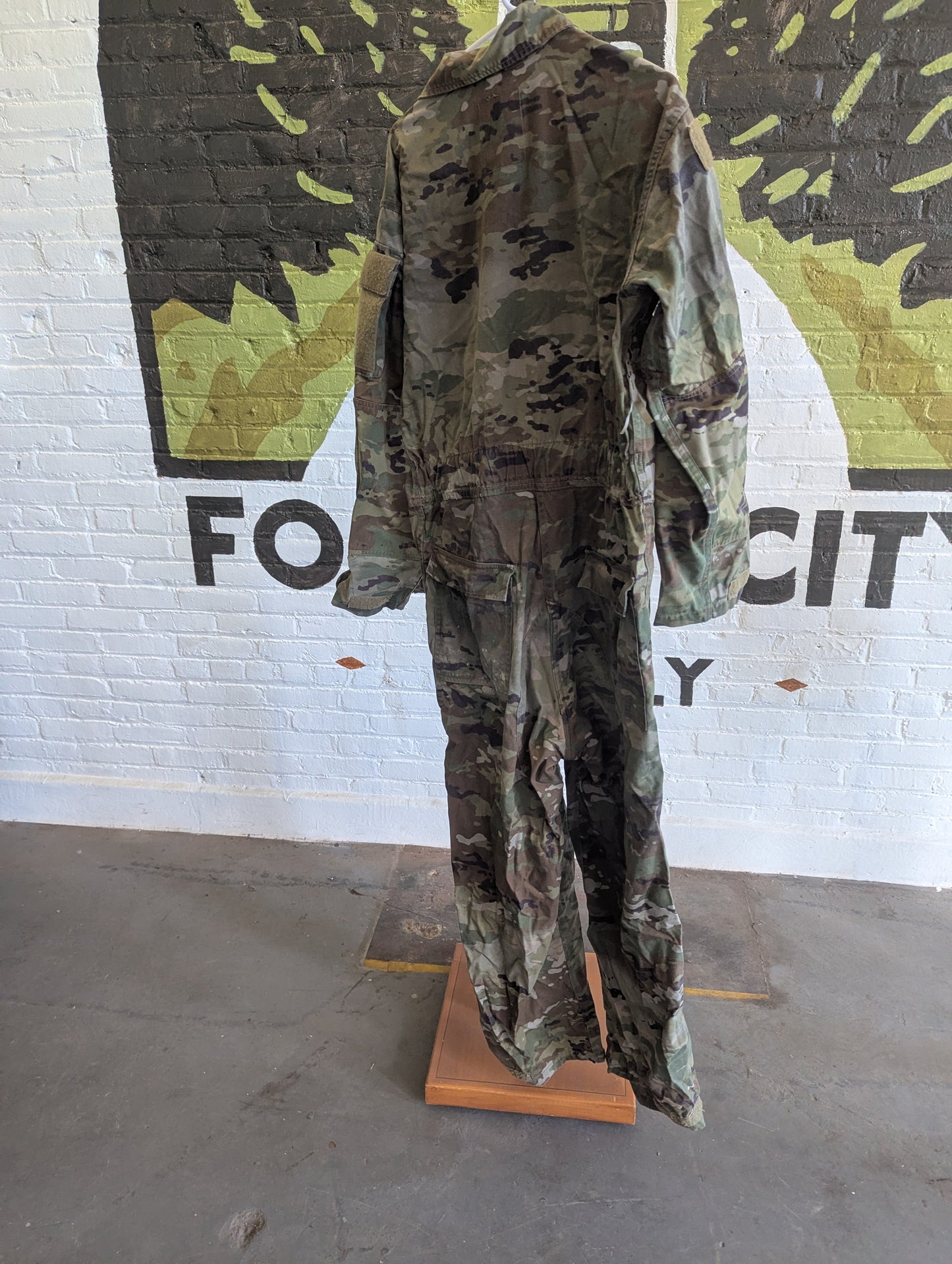 Multicam coveralls on white background