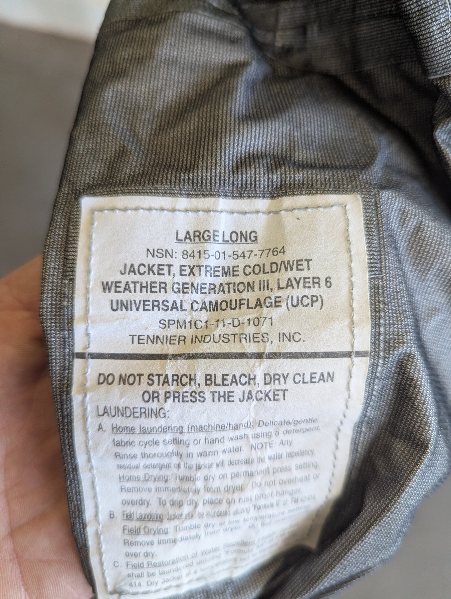 Extreme Cold/Wet Weather Jacket - UCP