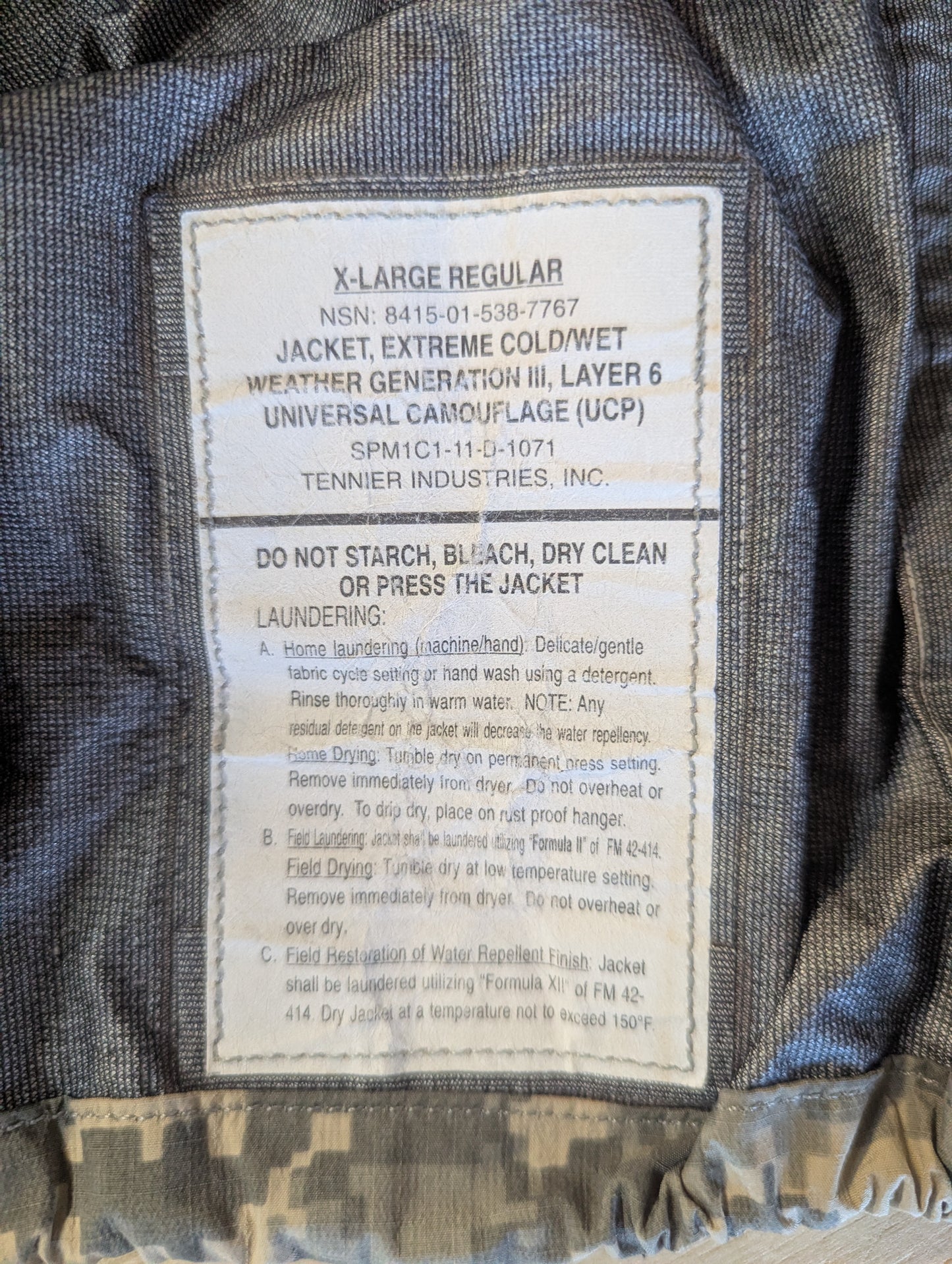 Extreme Cold/Wet Weather Jacket - UCP