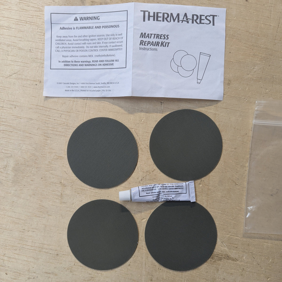Thermarest Matress Repair Kit