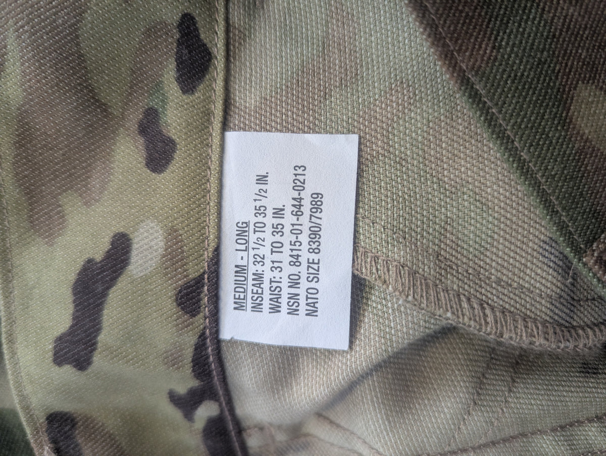 Army Combat Pant with Integrated Knee Pads - OCP - Medium Long