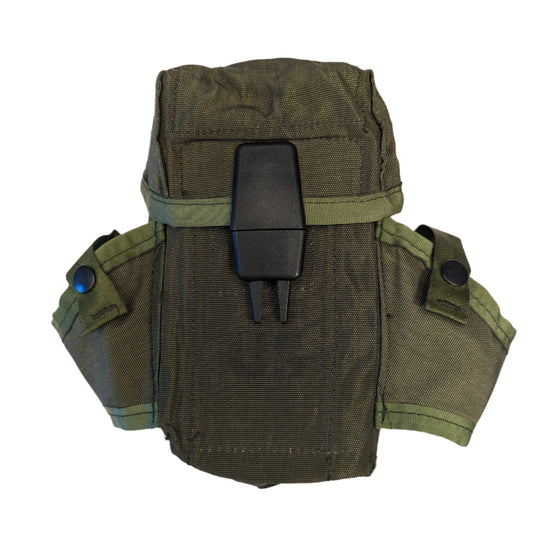 ALICE 3 Mag Pouch in green, with Velcro closures and attachment straps 8465-00-001-6482