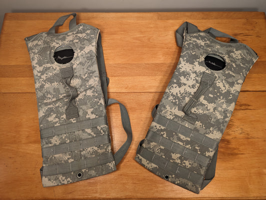 2 U.S. Military Surplus ACU Camo Hydration Carriers