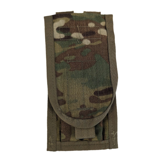  U.S. Military Surplus Multicam/OCP camouflage pattern  two-magazine pouch.