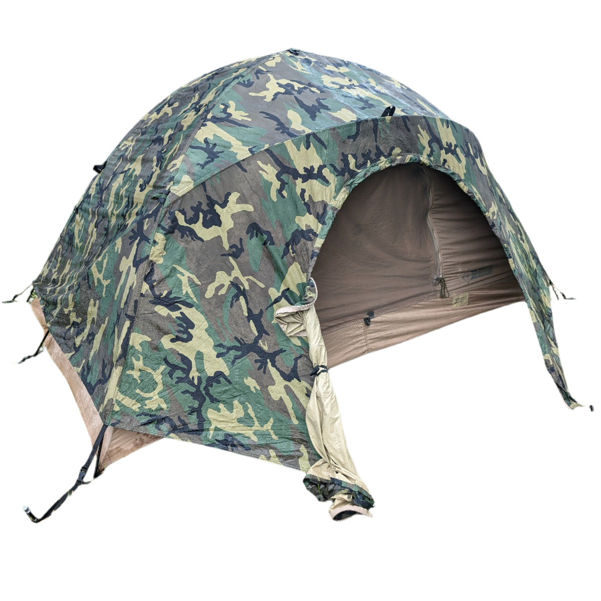 military camping tent USMC - 2-Man Combat Shelter Zwart Wit Farbe des Rahmens:Neon Green frame tent is held Mountainbike 1 Rennsteig-Region NORD:
