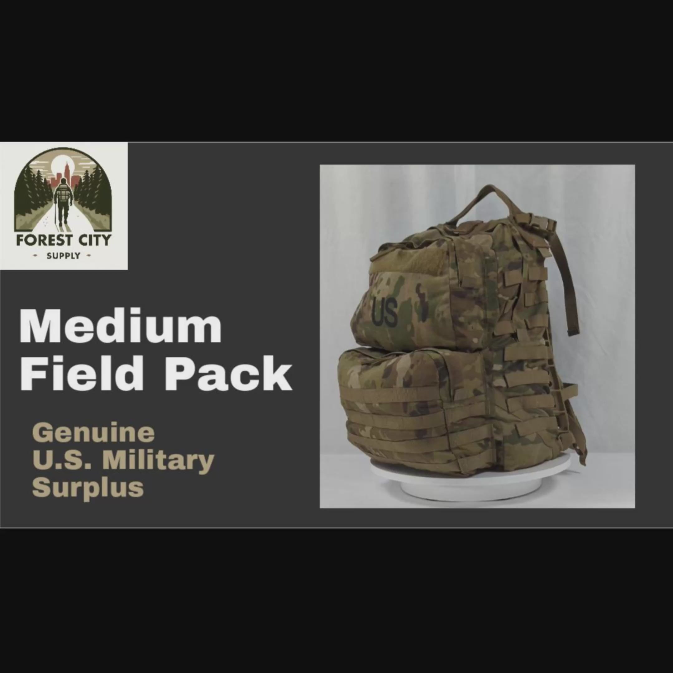 U.S. Military Surplus Medium Field Pack Rucksack MOLLE II