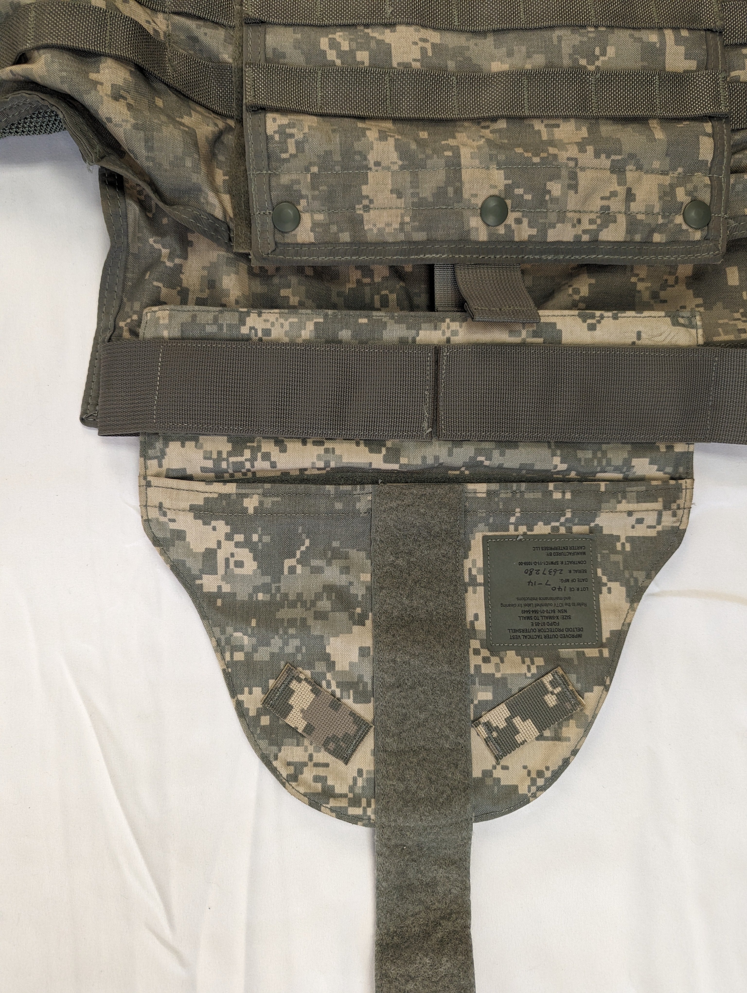 Improved Outer Tactical Vest - ACU - XL – Forest City Supply